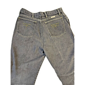 Vintage Western Jeans Youth Size 30x26 Black‎ Tapered Fit 5 Pocket Denim USA 90s